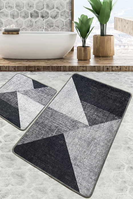 Mijölnir Phell v2 Juego de alfombrillas de baño Gris Mijölnir Phell v2 Juego de alfombrillas de baño Gris